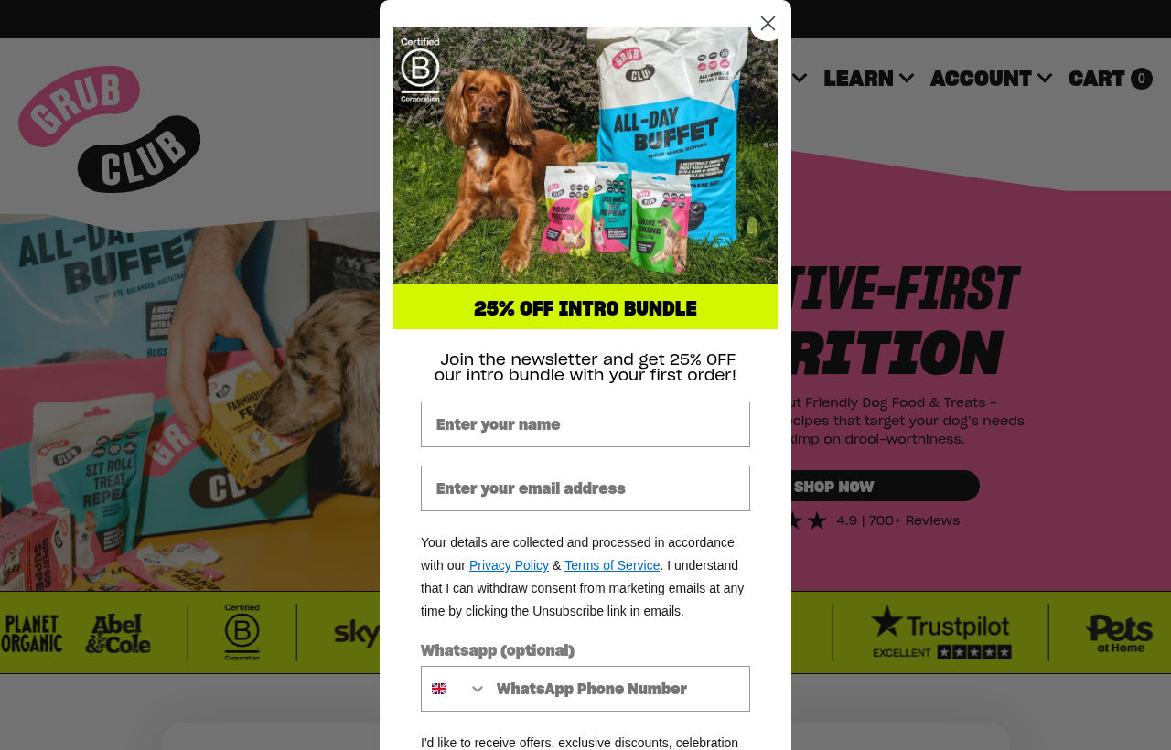 My Grub Club website