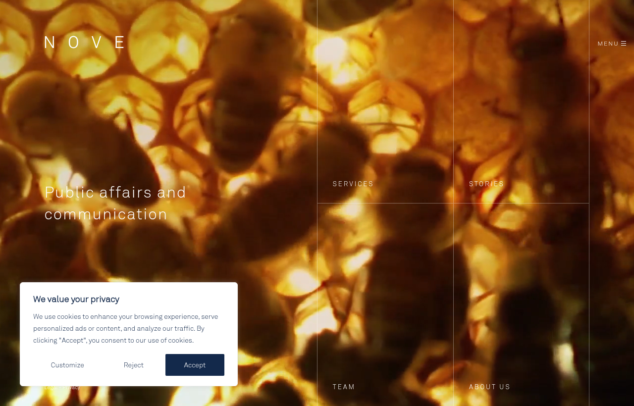 Nove website